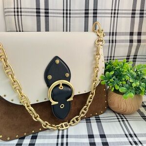 COACH Beat Shoulder Bag in Colorblock with Rivets NWOT